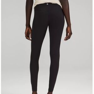 Lululemon Black Thunder Under Leggings- Size 4, 28”